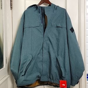 Men's Conquer Blue Heather The North face Cobble Hill rain jacket